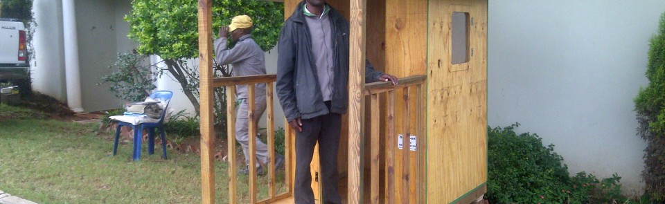 1.2m x 2.4m guard hut