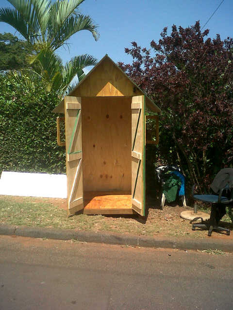 1.2m guard hut - double doors